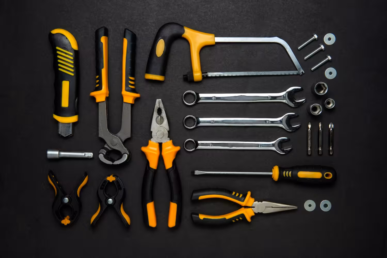 3D printed parts in various materials