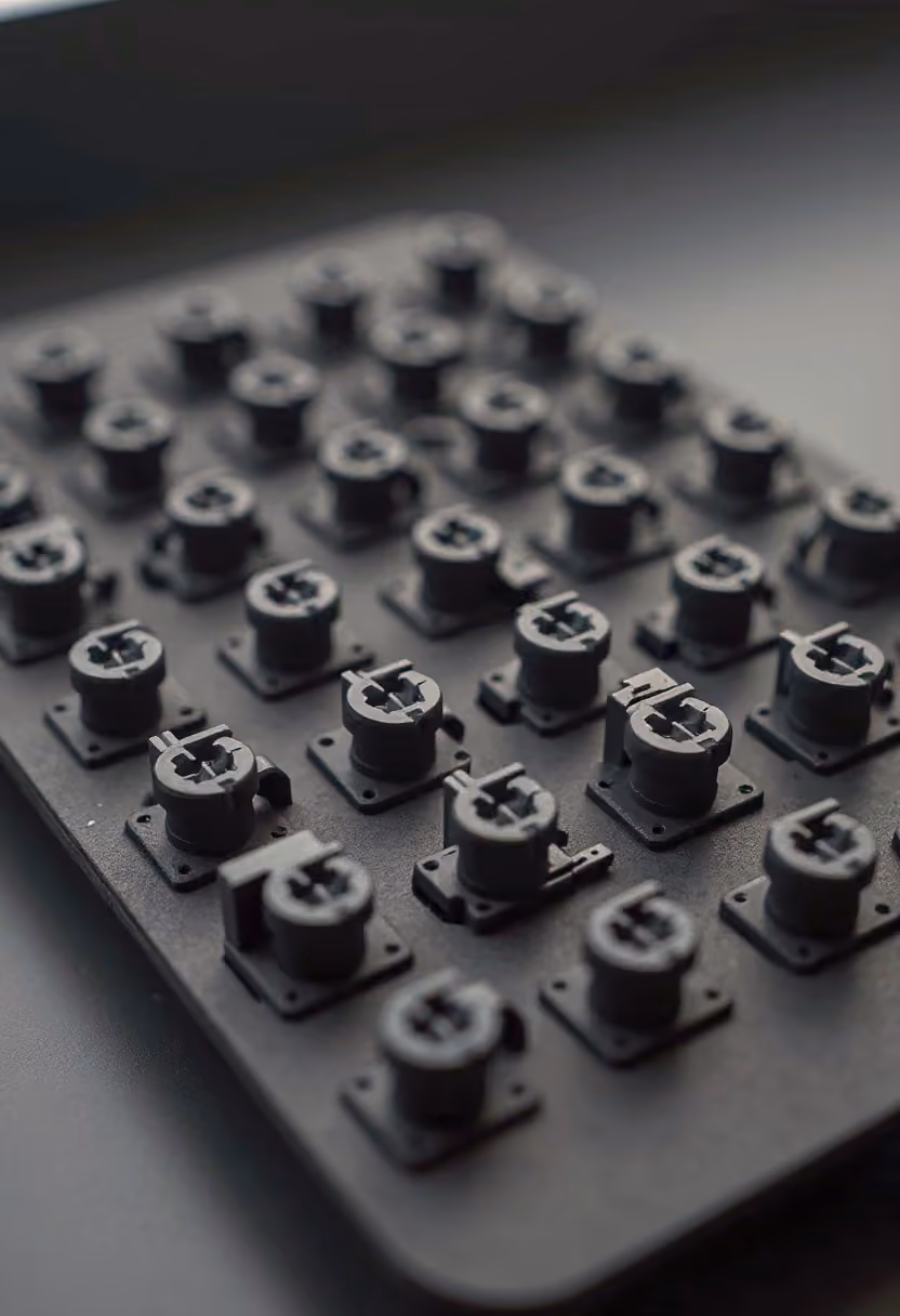 Production run of manufactured components